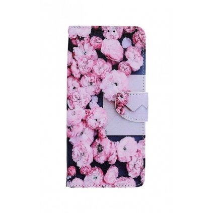 Flipové púzdro na Samsung A22 Ružové kvety