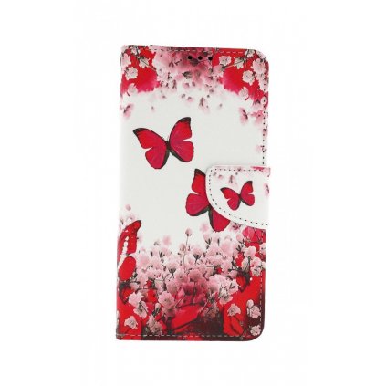 Flipové púzdro na Samsung A22 Ružoví motýliky