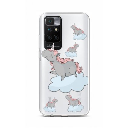 Zadný silikónový kryt na Xiaomi Redmi 10 Grey Unicorns