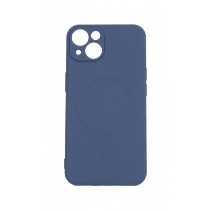 Zadný silikónový kryt na iPhone 13 mini s MagSafe modrý