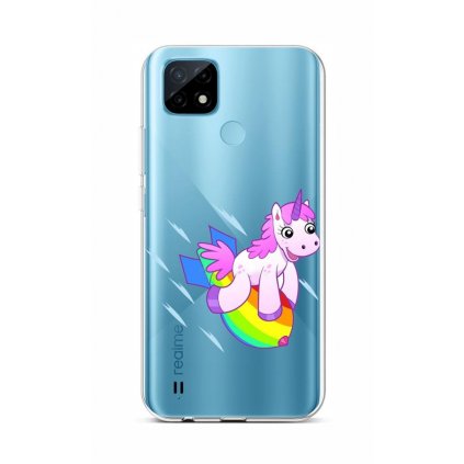 Zadný silikónový kryt na Realme C21 Flying Unicorn