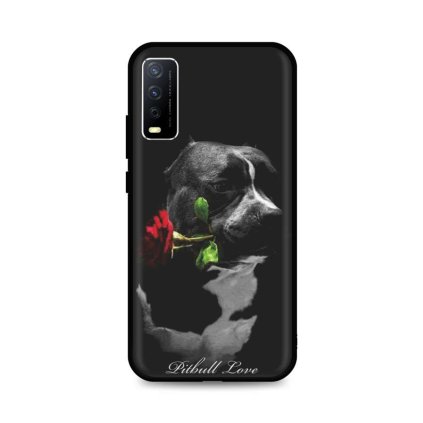 Zadný silikónový kryt DARK na Vivo Y11s Pitbull Love
