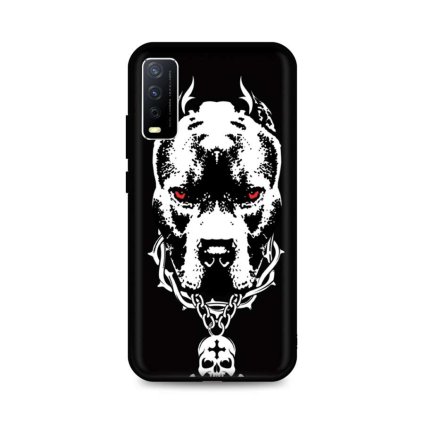 Zadný silikónový kryt DARK na Vivo Y11s Fighting Dog