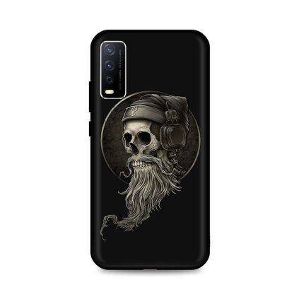 Zadný silikónový kryt DARK na Vivo Y11s Music Skeleton