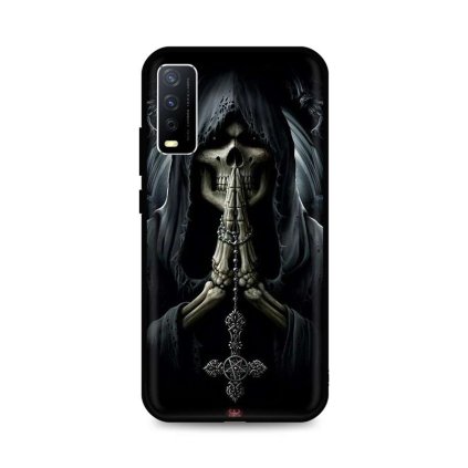 Zadný silikónový kryt DARK na Vivo Y11s Grim Reaper