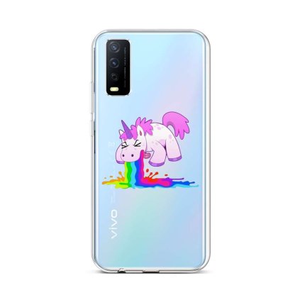 Zadný silikónový kryt na Vivo Y11s Rainbow Splash