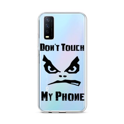 Zadný silikónový kryt na Vivo Y11s Don't Touch priehľadný