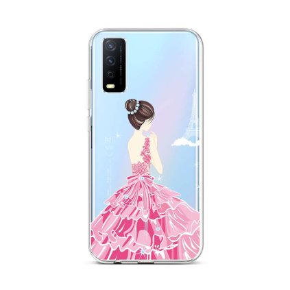 Zadný silikónový kryt na Vivo Y11s Pink Princess