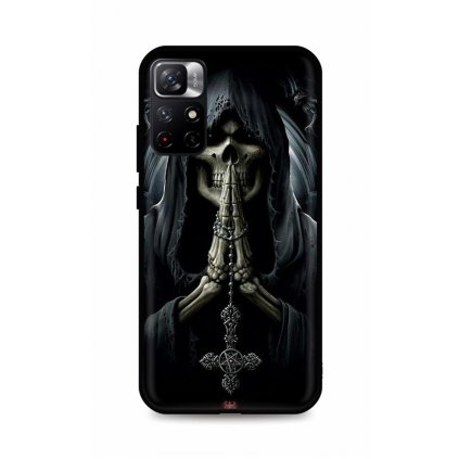 Zadný silikónový kryt DARK na Xiaomi Redmi Note 11 Grim Reaper