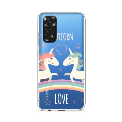 Zadný silikónový kryt na Xiaomi Redmi Note 11 Unicorn Love