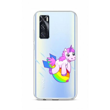 Zadný silikónový kryt na Vivo Y70 Flying Unicorn