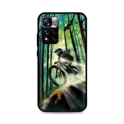 Zadný silikónový kryt DARK na Xiaomi Redmi Note 11 Pro Mountain Bike