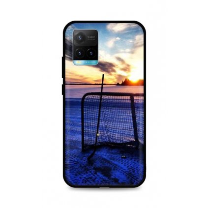 Zadný silikónový kryt DARK na Vivo Y21s Hockey Sunset