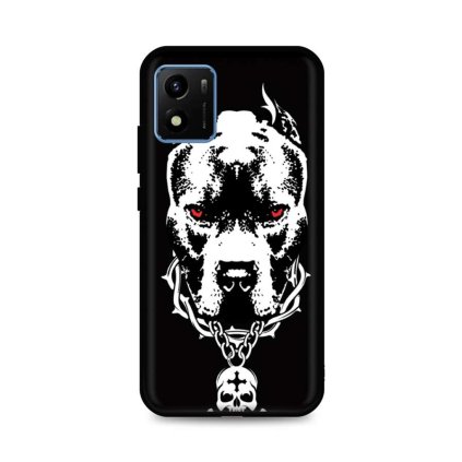 Zadný silikónový kryt DARK na Vivo Y01 Fighting Dog