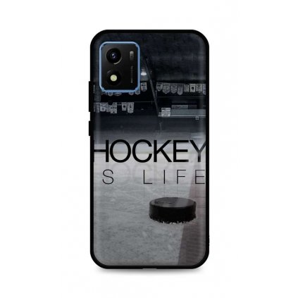 Zadný silikónový kryt DARK pre Vivo Y01 Hockey Is Life