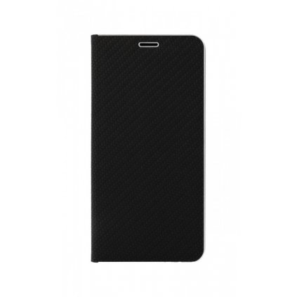 Flipové puzdro Luna Carbon Book na Samsung S22 Plus čierne