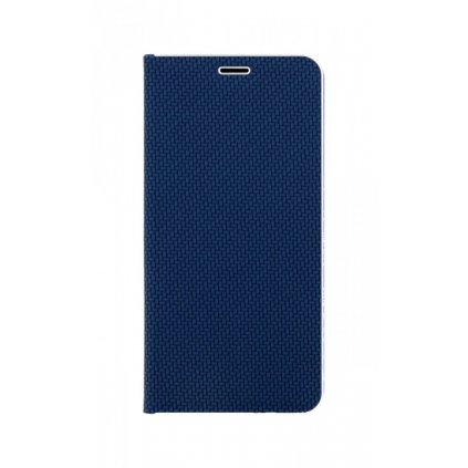 Flipové puzdro Luna Carbon Book na Samsung S22 Plus modré