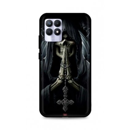 Zadný silikónový kryt DARK na Realme 8i Grim Reaper