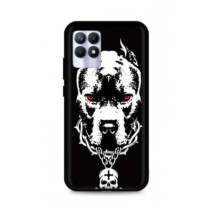 Zadný silikónový kryt DARK na Realme 8i Fighting Dog