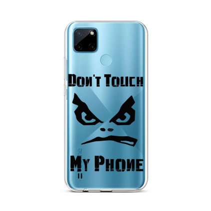 Zadný silikónový kryt na Realme C21Y Don't Touch priehľadný