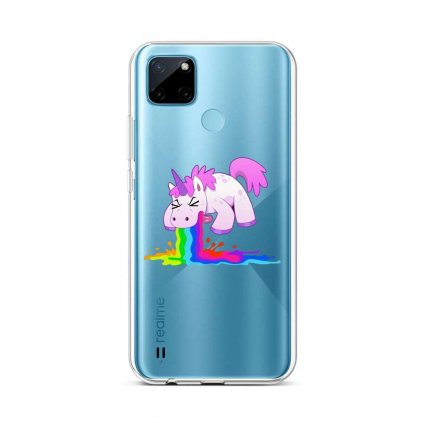 Zadný silikónový kryt na Realme C21Y Rainbow Splash