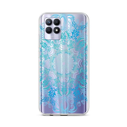 Zadný silikónový kryt na Realme 8i Blue Mandala