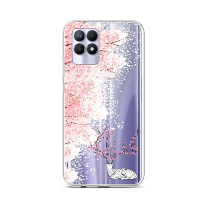 Zadný silikónový kryt na Realme 8i Blooming Deer