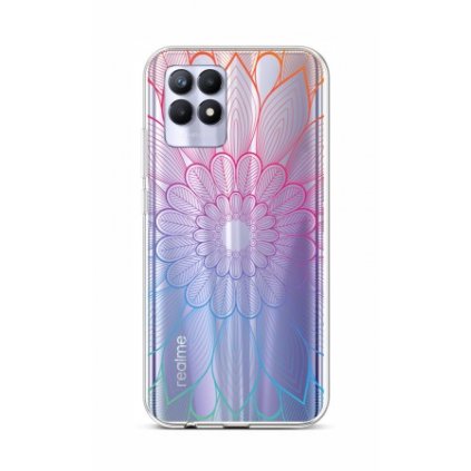 Zadný silikónový kryt na Realme 8i Rainbow Mandala