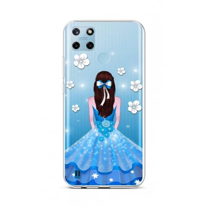 Zadný silikónový kryt na Realme C25Y Blue Princess