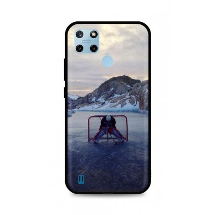 Zadný silikónový kryt DARK na Realme C25Y Hockey Goalie