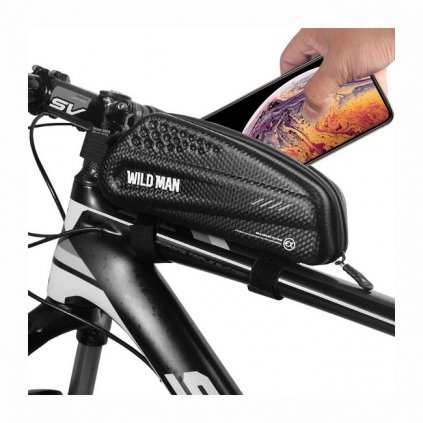 Vodotesné púzdro WildMan EX na rám bicykla čierne 1L