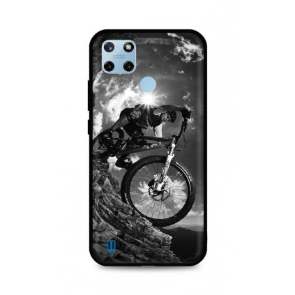 Zadný silikónový kryt DARK na Realme C25Y Mountain Rider