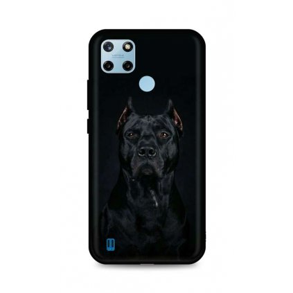 Zadný silikónový kryt DARK na Realme C25Y Dark Pitbull