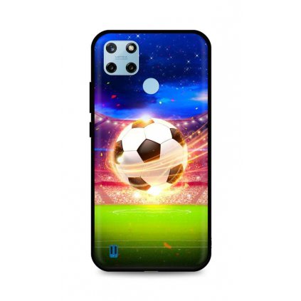 Zadný silikónový kryt DARK na Realme C25Y Football Dream