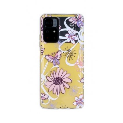 Zadný silikónový kryt na Xiaomi Poco M4 Pro 5G Flowers