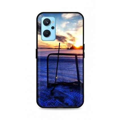 Zadný silikónový kryt DARK na Realme 9i Hockey Sunset