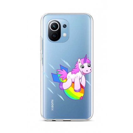 Zadný silikónový kryt na Xiaomi Mi 11 Lite Flying Unicorn