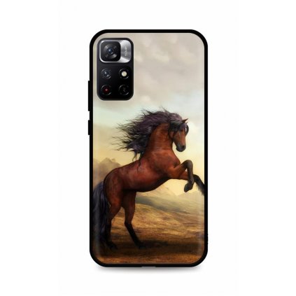 Zadný silikónový kryt DARK na Xiaomi Poco M4 Pro 5G Brown Horse