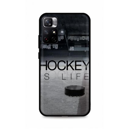 Zadný silikónový kryt DARK na Xiaomi Poco M4 Pro 5G Hockey Is Life