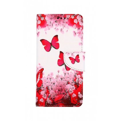 Flipové púzdro na Realme C25Y Ružoví motýliky