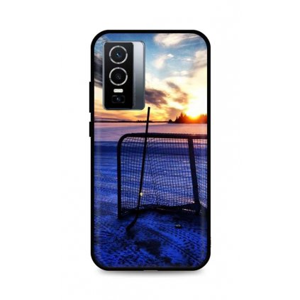 Zadný silikónový kryt DARK na Vivo Y76 5G Hockey Sunset