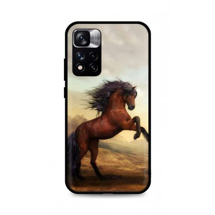 Zadný silikónový kryt DARK na Xiaomi Redmi Note 11 Pro+ 5G Brown Horse