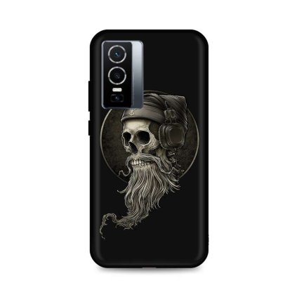 Zadný silikónový kryt DARK na Vivo Y76 5G Music Skeleton