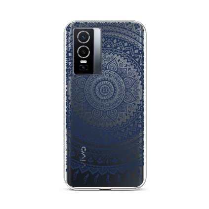 Zadný silikónový kryt na Vivo Y76 5G Navy Mandala