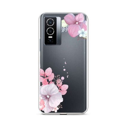Zadný silikónový kryt na Vivo Y76 5G Violet Blossom