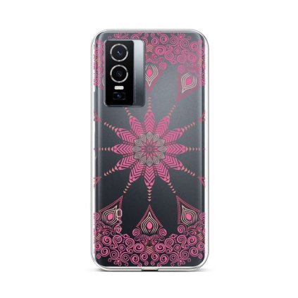 Zadný silikónový kryt na Vivo Y76 5G Pink Mandala