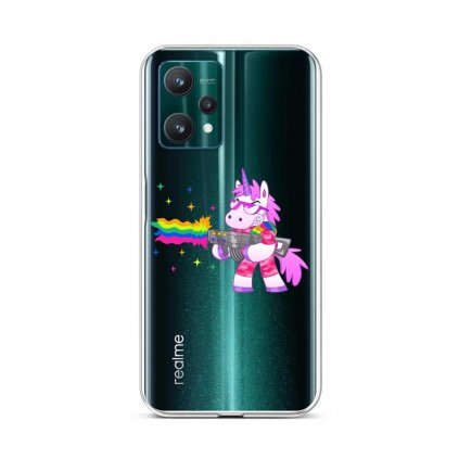 Zadný silikónový kryt na Realme 9 Pro Rainbow Gun