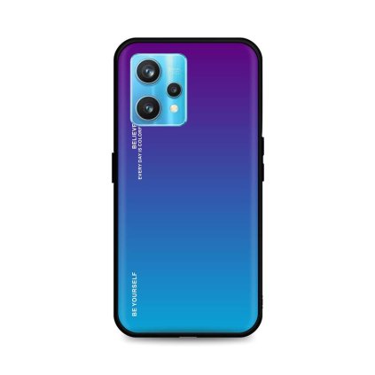 Zadný pevný kryt LUXURY na Realme 9 Pro+ dúhový purpurový