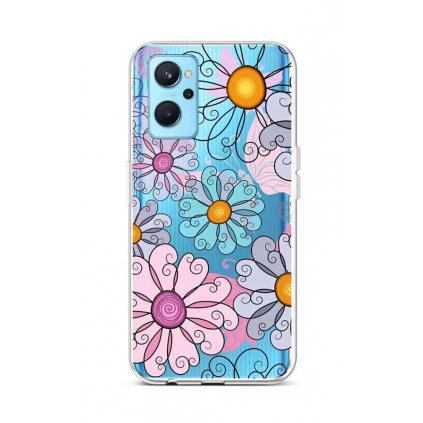 Zadný silikónový kryt na Realme 9i Colorful Daisy