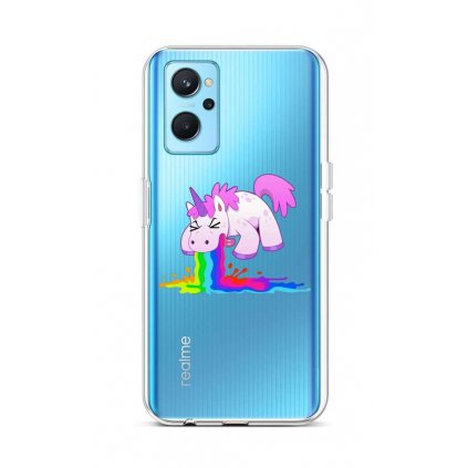 Zadný silikónový kryt na Realme 9i Rainbow Splash